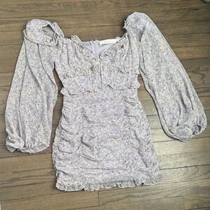 Lavender floral dress